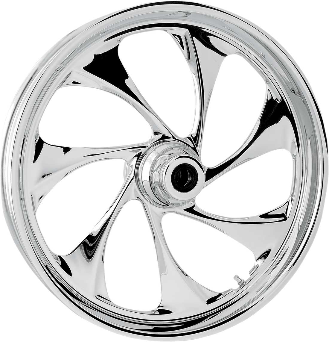 RC COMPONENTS Drifter Front Wheel - Single Disc/No ABS - Chrome - 23"x3.75" - '08+ FLT 23375-9032-101C