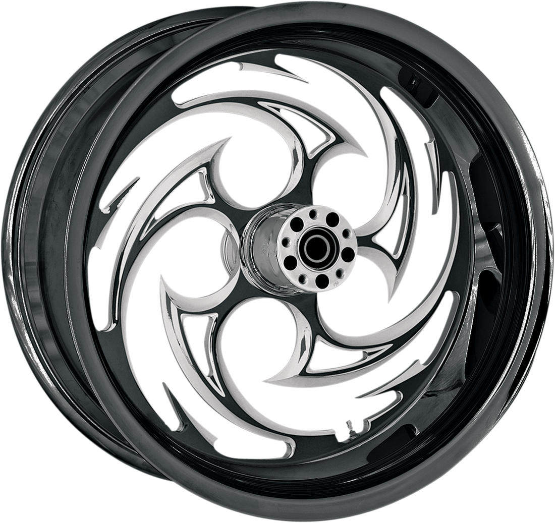 0202-1430 - RC COMPONENTS Savage Eclipse Rear Wheel - Single Disc/No ABS - Black - 18"x4.25" - '02-'07 FLT 18425-9974-85E