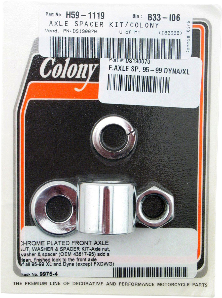 DS-190070 - COLONY Axle Spacer - Front - 95-99 Dyna/XL 9975-4