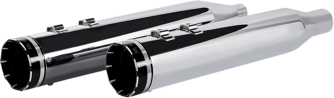 1801-1259 - KHROME WERKS 4.5" Mufflers for Touring - Chrome with Tracer 202735