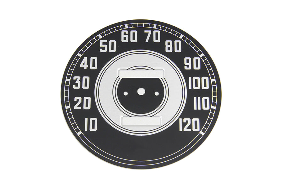 39-0056 - Black Tin Speedometer Face