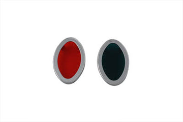 39-0113 - Chrome Cateye Dash Panel Lens Kit