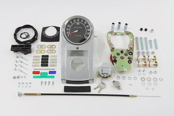 39-0913 - Chrome Cast Dash Panel Kit with 1:1 Ratio Speedometer
