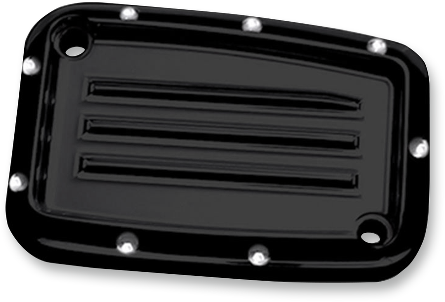 0610-1963 - COVINGTONS Master Cylinder Lid - Clutch - Dimpled - Black C1178-B