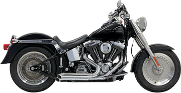1800-1508 - BASSANI XHAUST Pro Street Exhaust - Chrome - Turn Out - '86-'17 Softail 1S24D