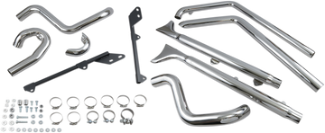 1800-1743 - BASSANI XHAUST Fishtail Exhaust with Baffle - 33" - Softail 1S66E-33