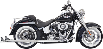1800-1744 - BASSANI XHAUST Fishtail Exhaust with Baffle - 36" - Softail 1S66E-36
