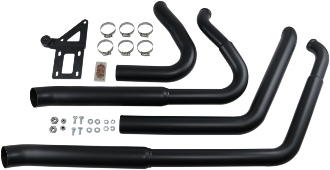 1800-2279 - BASSANI XHAUST Pro Street Exhaust - Black - '18+ Softail 1S34DB