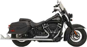 1800-2376 - BASSANI XHAUST Fishtail Exhaust with Baffle - 33" 1S96E-33