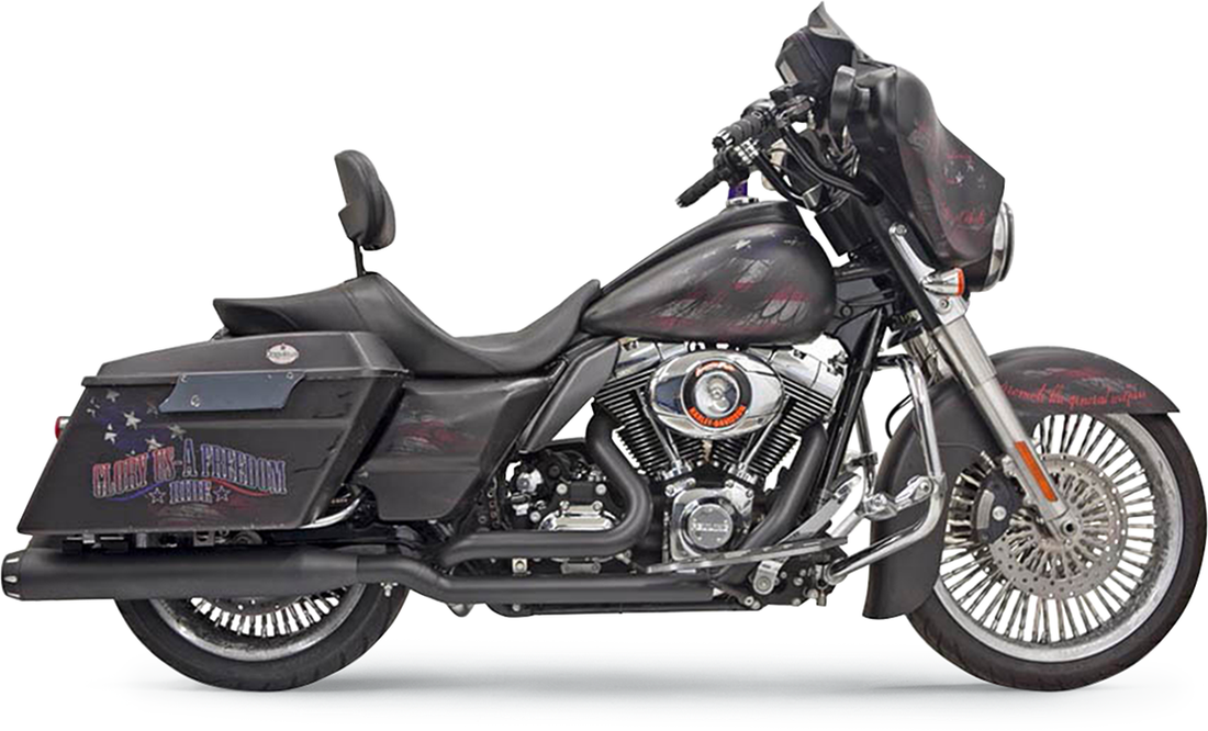 1802-0278 - BASSANI XHAUST Down Under Headpipes - Black 11425A