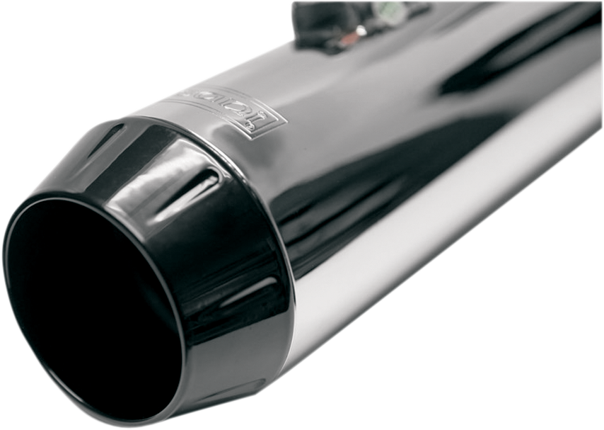 1860-0495 - BASSANI XHAUST End Cap - Black - Megaphone ENDCAP-LMB