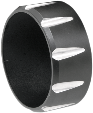 1860-0623 - BASSANI XHAUST 3" Endcap - Black - Fluted BE30T