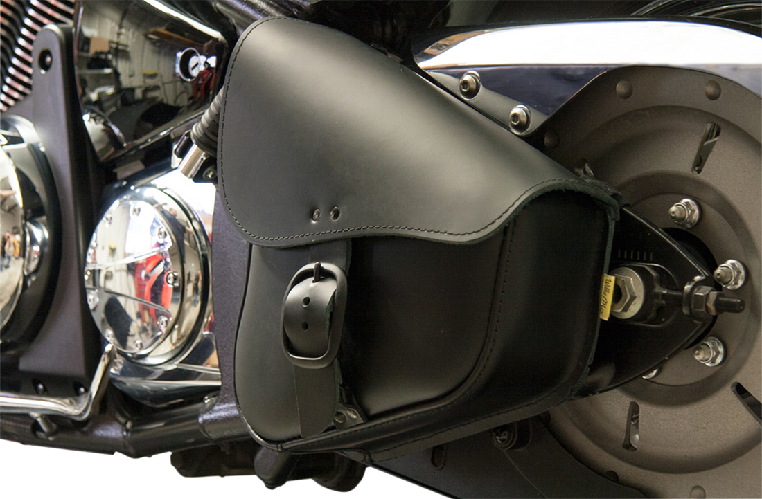 3501-1001 - WILLIE & MAX LUGGAGE Leather Swingarm Bag - '00 -'17 FLST/FXST 59893-00