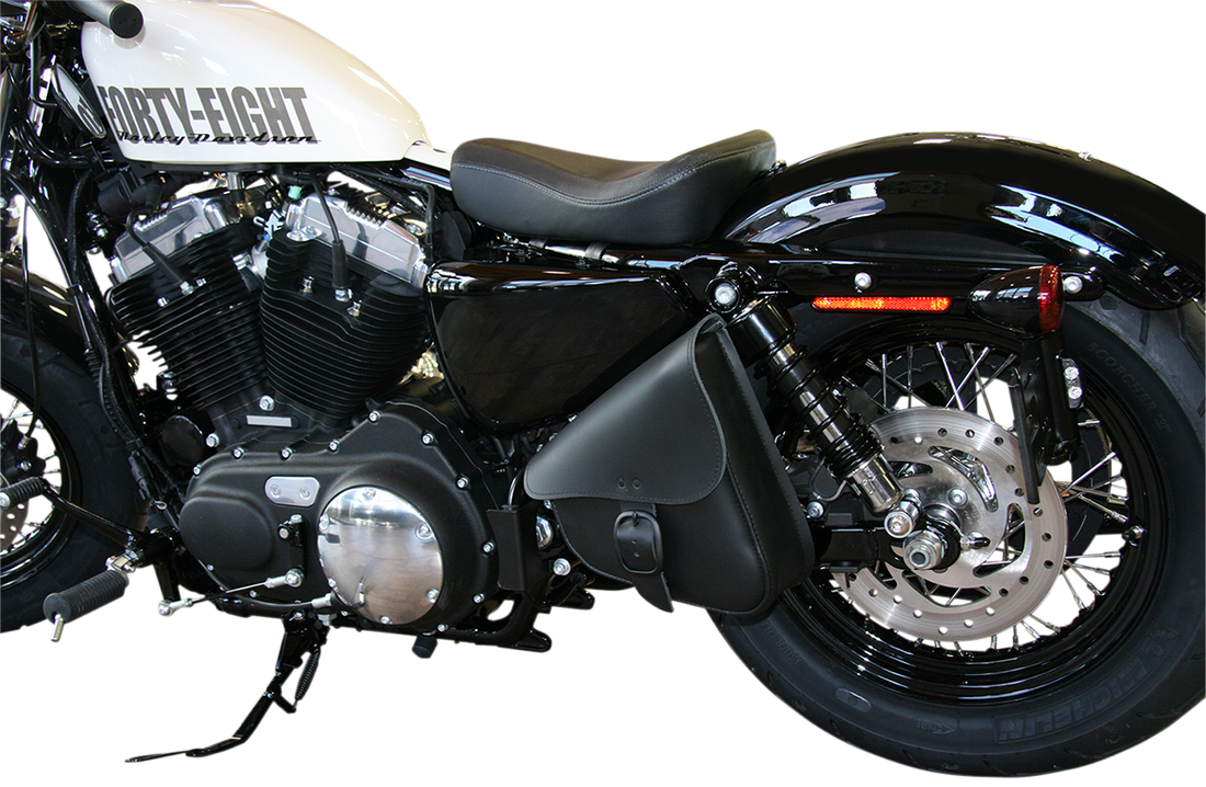 3501-1003 - WILLIE & MAX LUGGAGE Leather Swingarm Bag - '86-'20 XL 59906-00