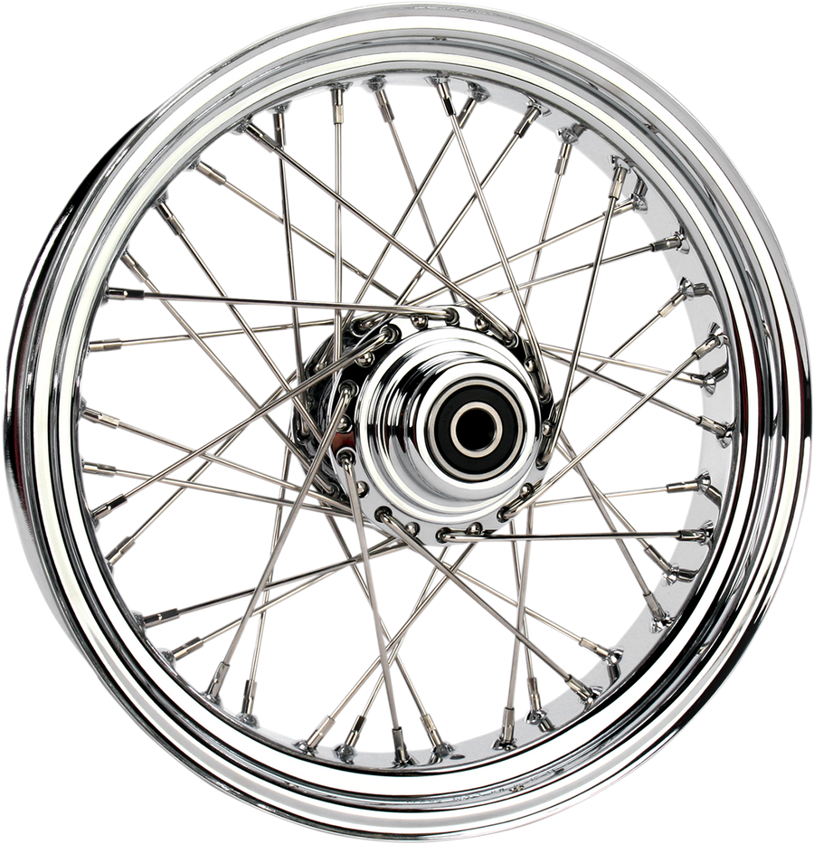 DRAG SPECIALTIES Front Wheel - 40 Spoke - Single Disc/No ABS - Chrome - 16"x3.50" - '00-'06 FLST 04634-0400S