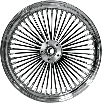 DRAG SPECIALTIES Front Wheel - Single Disc/No ABS - Black Chrome - 21"x2.15" 04225-2028BS