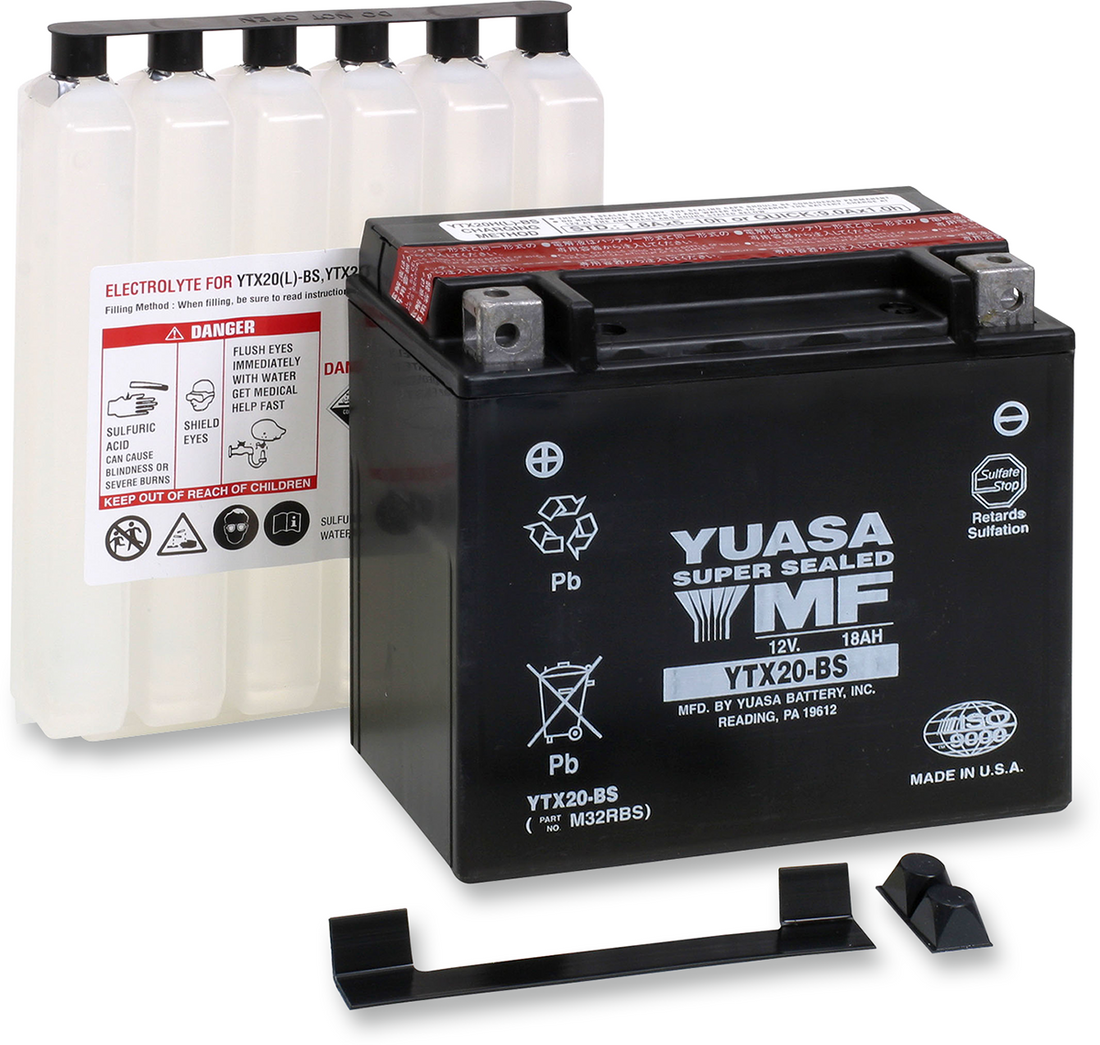 YTX-20BS - YUASA AGM Battery - YTX-20BS .93 L YUAM32RBS