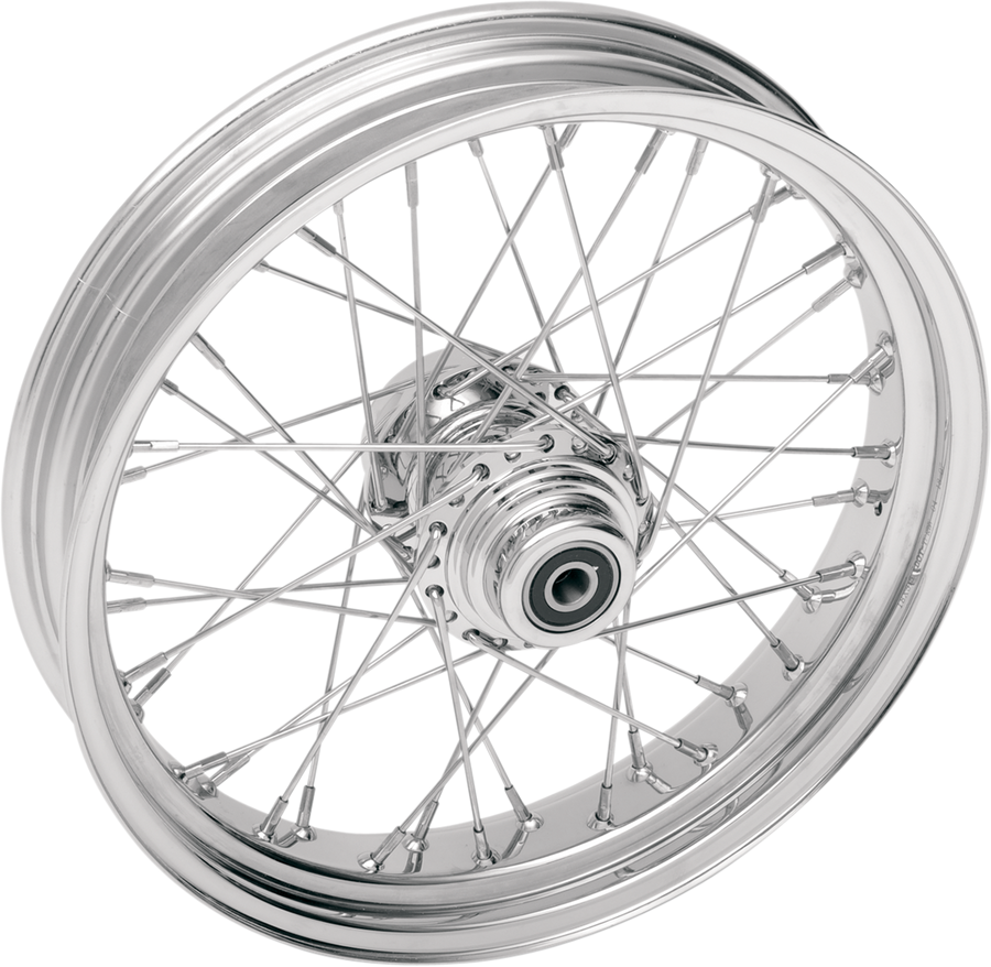 DRAG SPECIALTIES Front Wheel - 40 Spoke - Single Disc/No ABS - Chrome - 21"x2.15" - '08+ XL 04224-1660-08S