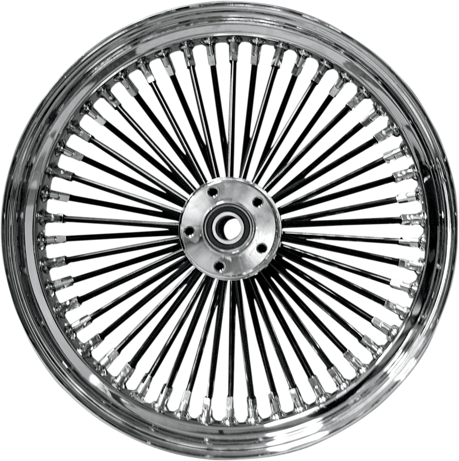 DRAG SPECIALTIES Front Wheel - Dual Disc/ABS - Black Chrome - 21"x3.50" - '08-'19 04235202408BSAB