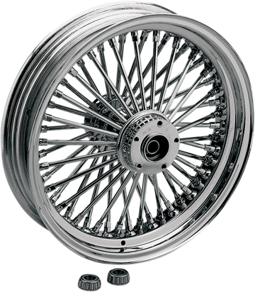 DRAG SPECIALTIES Front Wheel - Dual Disc/ABS - Chrome - 18"x3.50" - '08-'19 04835-2018-09AB