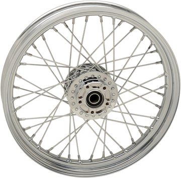 DRAG SPECIALTIES Front Wheel - Dual Disc/ABS - Chrome - 19"x2.50" - '09-'17 FXD 64548