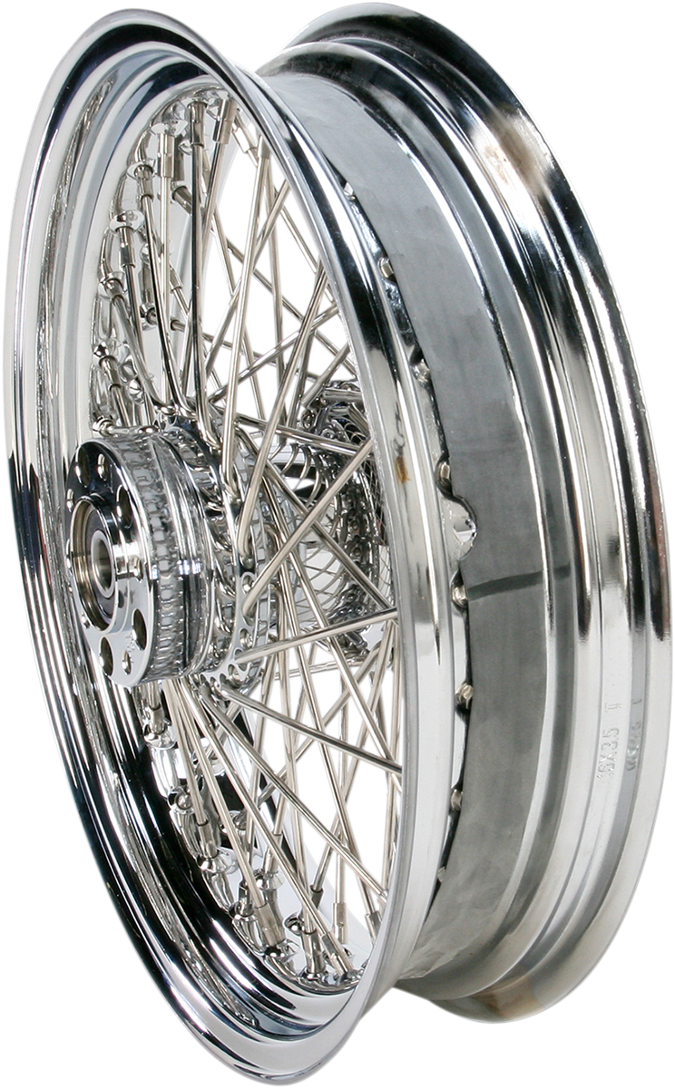 DRAG SPECIALTIES Rear Wheel - 60 Spoke - Single Disc/No ABS - Chrome - 16"x3.50" 04636-0450S