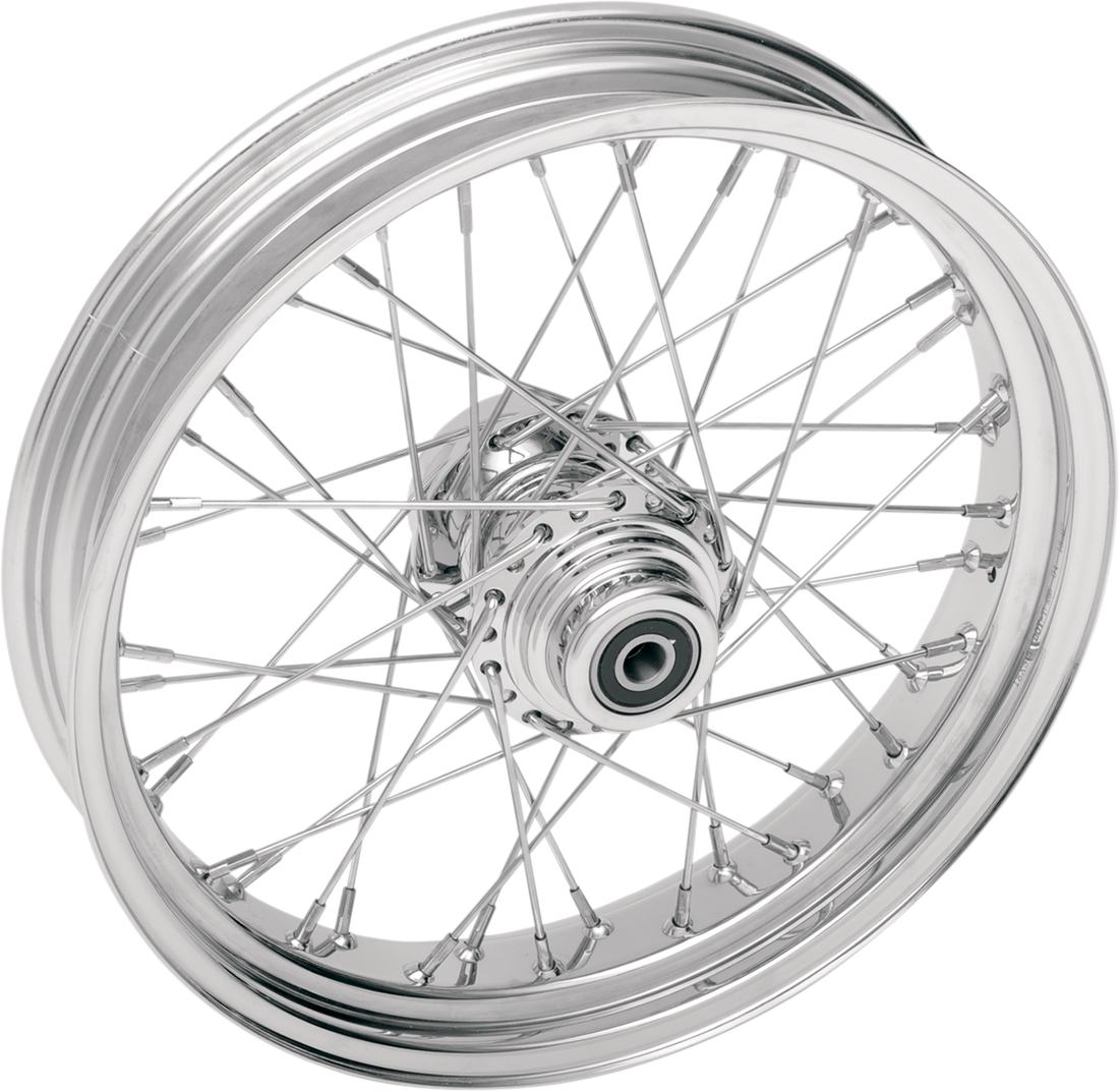 DRAG SPECIALTIES Rear Wheel - 40 Spoke - Single Disc/No ABS - Chrome - 16"x3.50" 04634-0440S