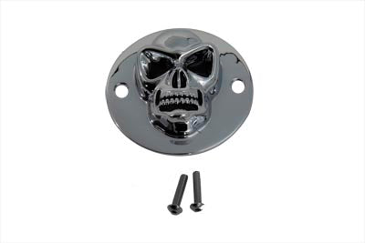 42-0081 - Skull Face Ignition System Cover Chrome