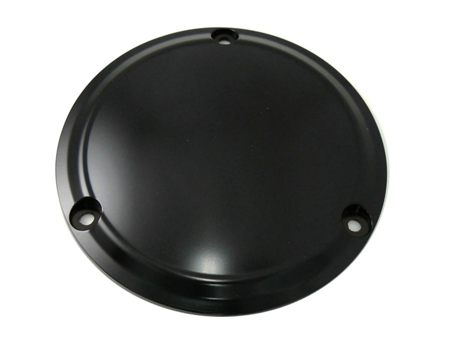 42-0195 - Matte Black 3-Hole Smooth Derby Cover