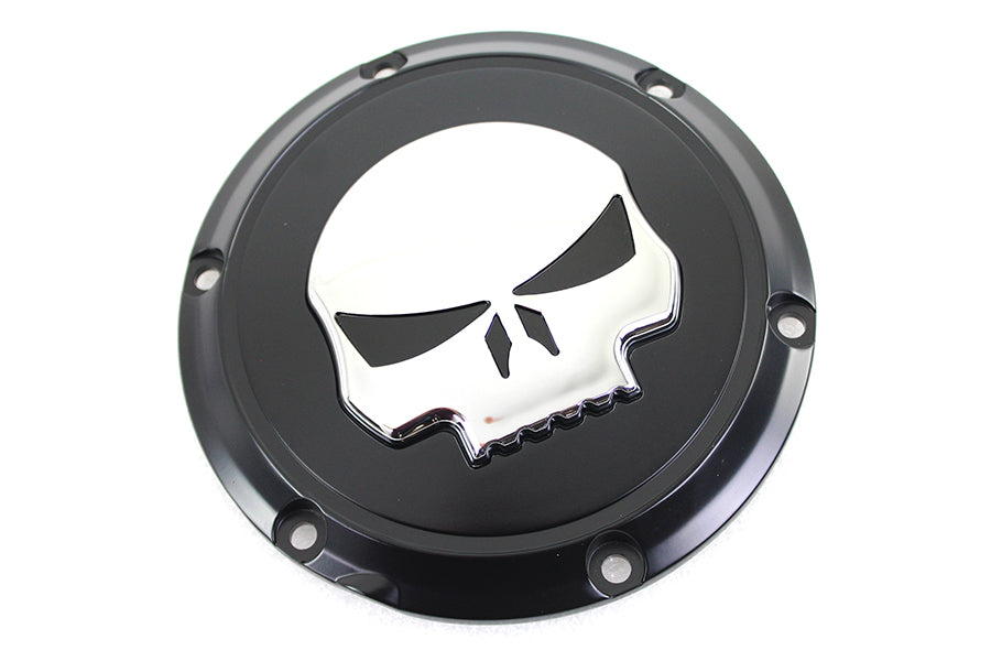 42-0266 - Black 6 Hole Skull Derby Cover