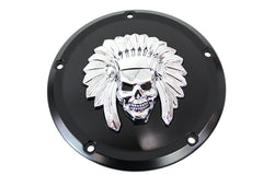 42-0273 - Indian Skull Derby Cover Black
