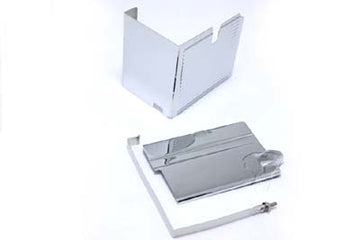 42-0557 - Battery Cover Kit Chrome Ribbed