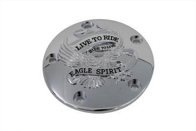 42-0889 - Live to Ride Ignition System Cover 5-Hole Chrome