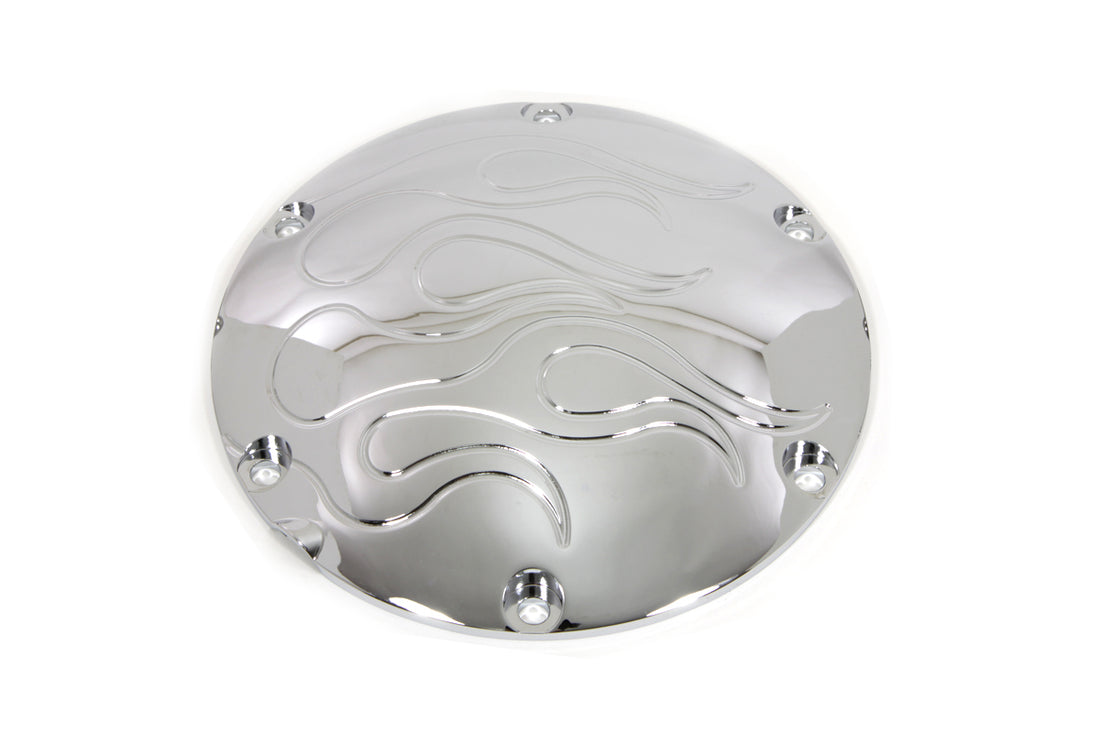 42-1017 - Flame Derby Cover Chrome