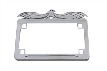 42-1037 - License Plate Frame Flying Eagle Style Chrome
