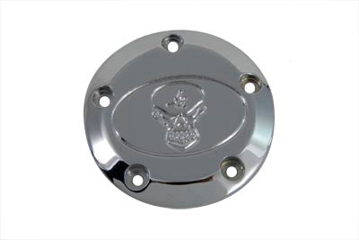42-1059 - Skull Ignition System Cover 5-Hole Chrome