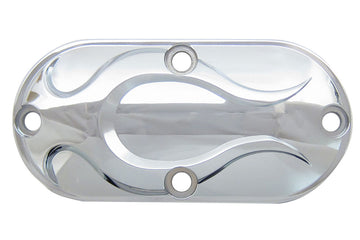 42-1270 - Chrome Inspection Cover with Chrome Flame