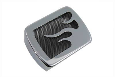 42-1529 - Chrome Coil Cover with Flame Accent