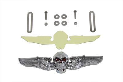 42-1530 - Skull Wing License Plate Ornament