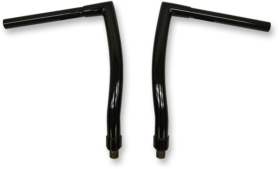 0601-2554 - TODD'S CYCLE Handlebar - Strip - FXS - 1-1/4" - 14" Rise - OEM Top Tree - Black 0601-2554