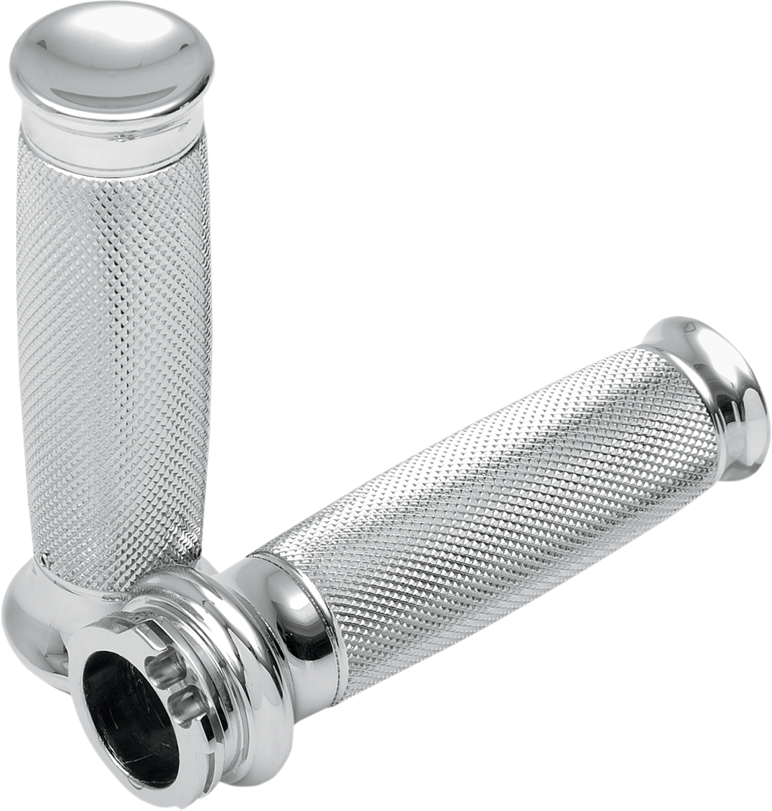 0630-0441 - TODD'S CYCLE Grips - Vice - Knurled - Chrome VGK-1