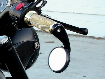 0640-0432 - TODD'S CYCLE Bar-End Mirror - Black - Right BSMR-2