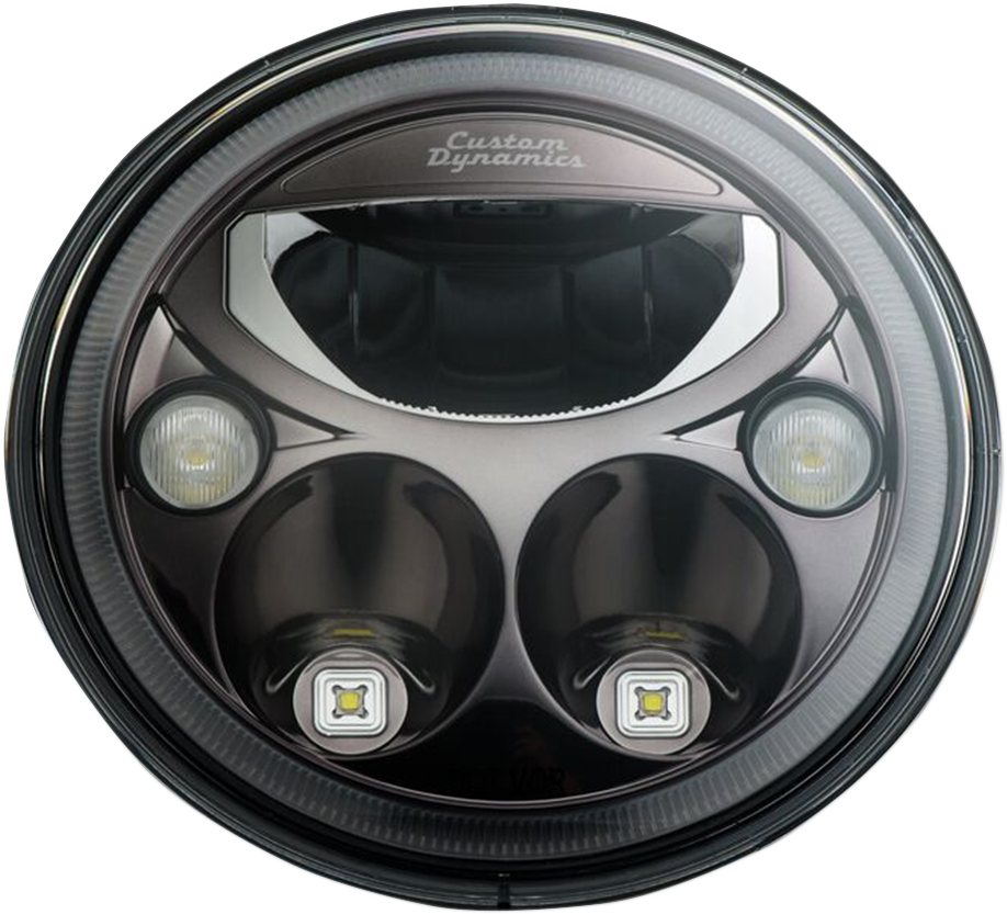 2001-1258 - CUSTOM DYNAMICS LED Headlight - 5-3/4" - Black - Each CDTB-575-B