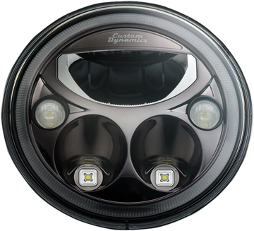 2001-1258 - CUSTOM DYNAMICS LED Headlight - 5-3/4" - Black - Each CDTB-575-B