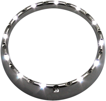 2001-1268 - CUSTOM DYNAMICS Halo Headlight Trim Ring - FLHT '06-'13 - Chrome CDTB-7TR-2C