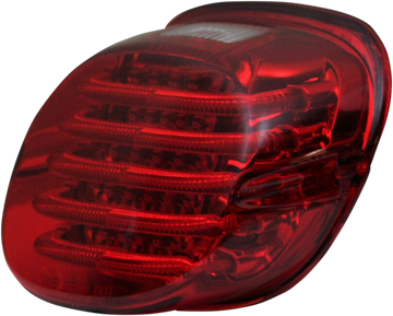 2010-1362 - CUSTOM DYNAMICS Taillight - with License Plate Illumination Window - Red PB-TL-LPW-R