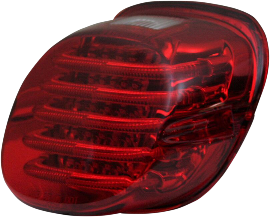 2010-1362 - CUSTOM DYNAMICS Taillight - with License Plate Illumination Window - Red PB-TL-LPW-R