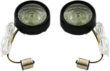 2020-1588 - CUSTOM DYNAMICS Bullet Turn Signal - 1156 - Gloss Black - Smoke Lens PB-BB-AW-1156BS