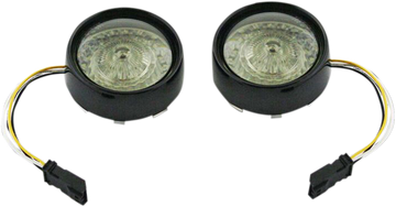 2020-1592 - CUSTOM DYNAMICS Bullet Turn Signal - JAE CVO - Gloss Black - Smoke Lens PB-BB-AW-JAEBS