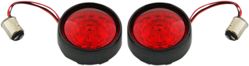 2020-1594 - CUSTOM DYNAMICS Bullet Turn Signal - 1157 - Gloss Black - Red Lens PB-BB-RR-1157BR